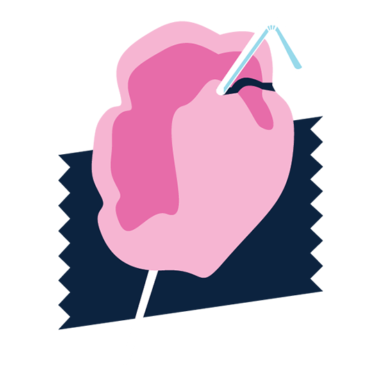Drink Cotton Candy Icon